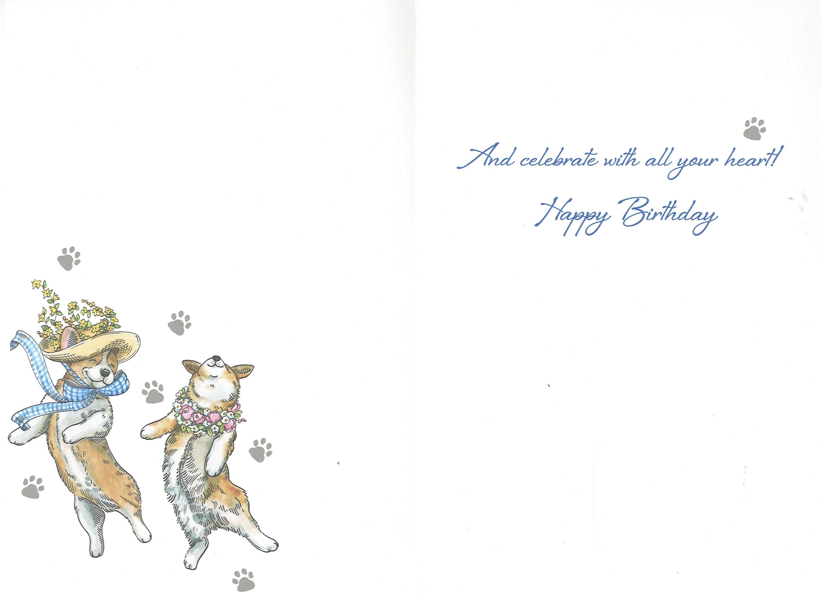 Dancing Corgis Birthday Card  - Birthday Card