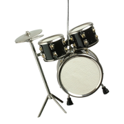 Black Drum Set Ornament