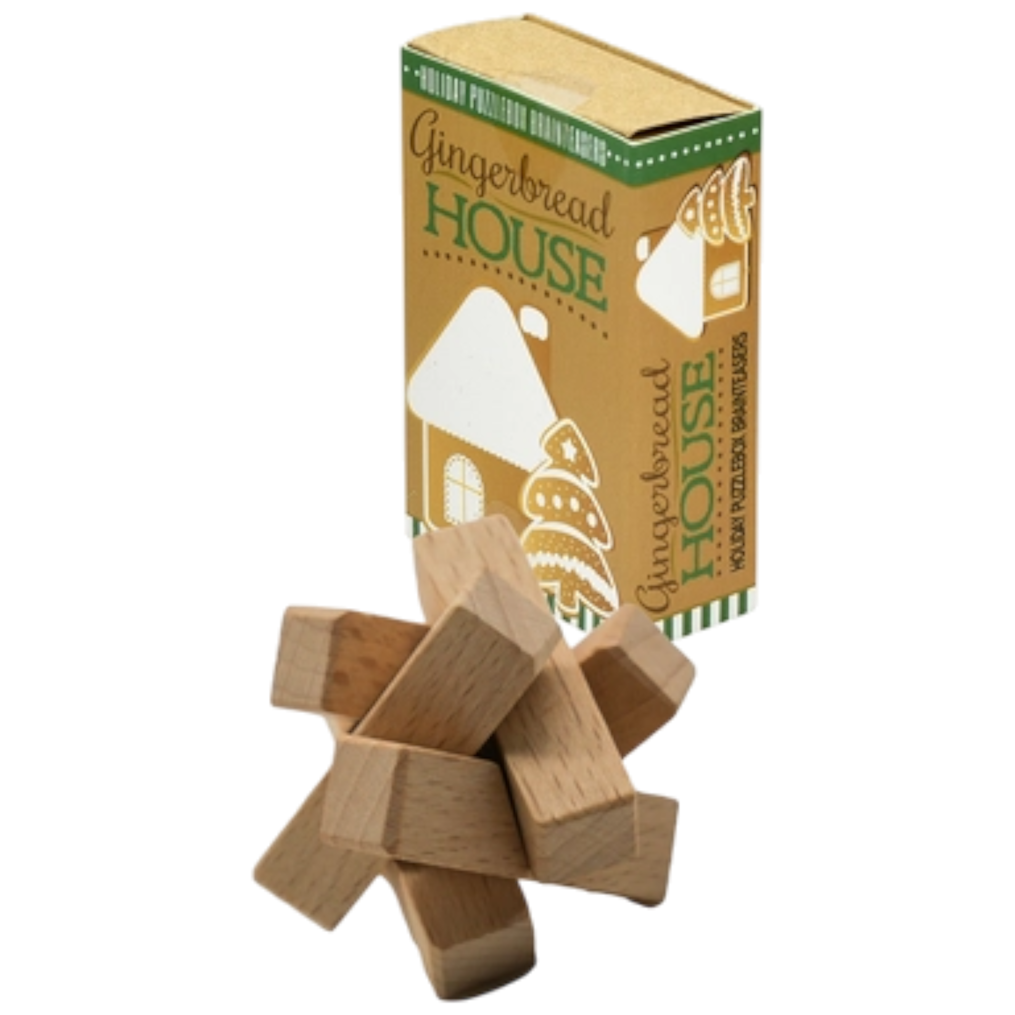 Holiday Puzzlebox Brainteaser - Gingerbread House