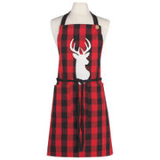Apron - Spruce Buffalo Check Deer by Homeportonline
