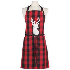 Apron - Spruce Buffalo Check Deer by Homeportonline