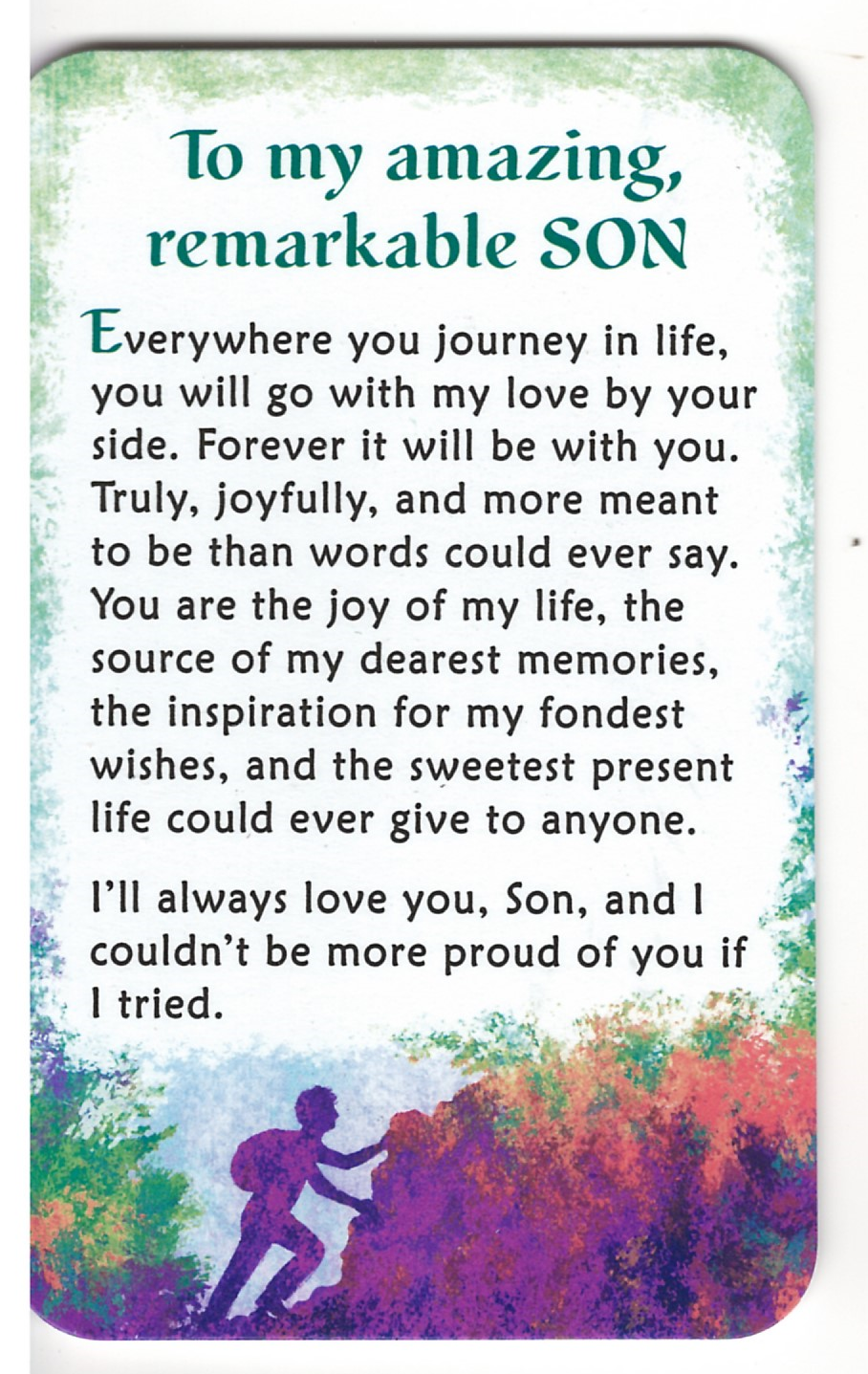 Wallet Card - To My Amazing, Remarkable Son