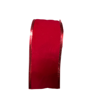 Red Wire Edge Ribbon – 9 Feet x 2 1/2 Inches