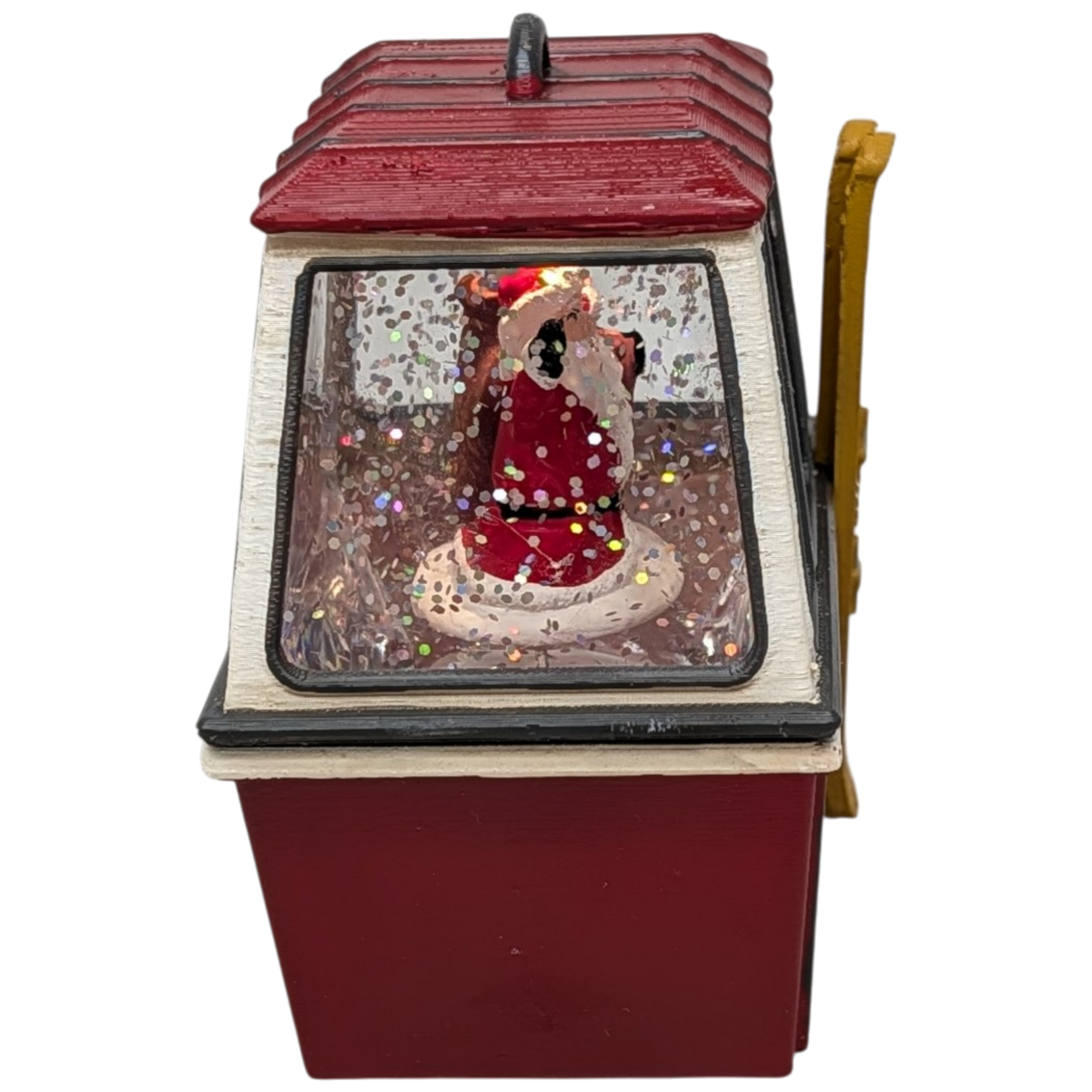 Merry Christmas Ski Gondola Lighted Snowglobe - Santa