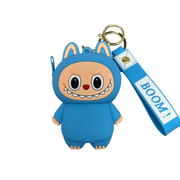 Silicone Labubu Coin Purse Key Chain Pendant (Happy Edition)