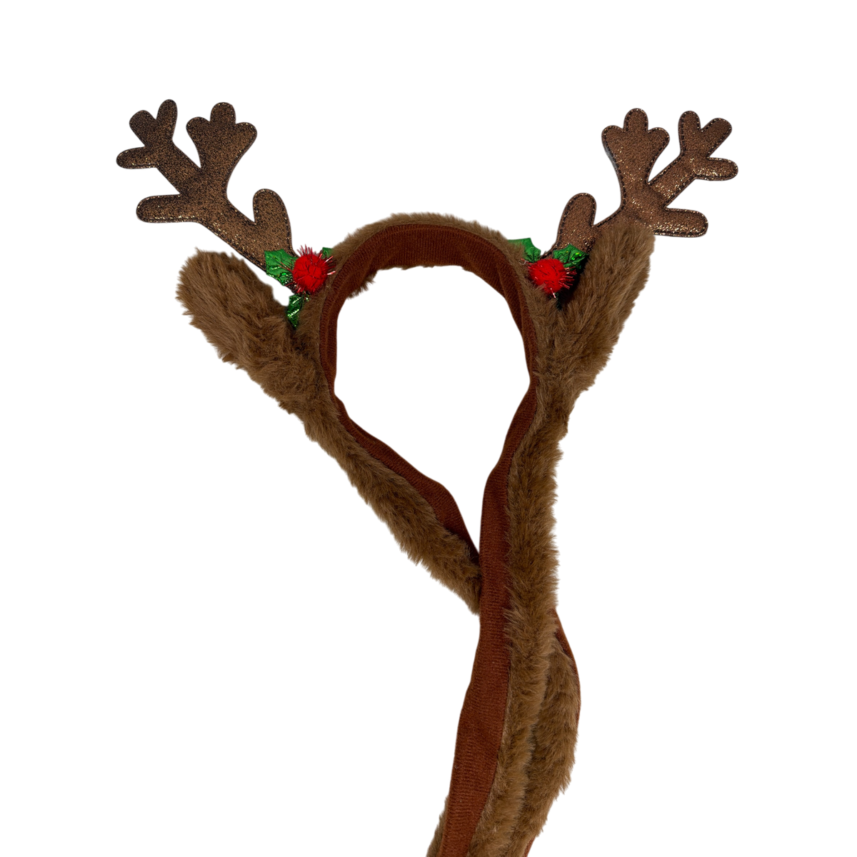 Holiday Antler Headband with Jumping Ears