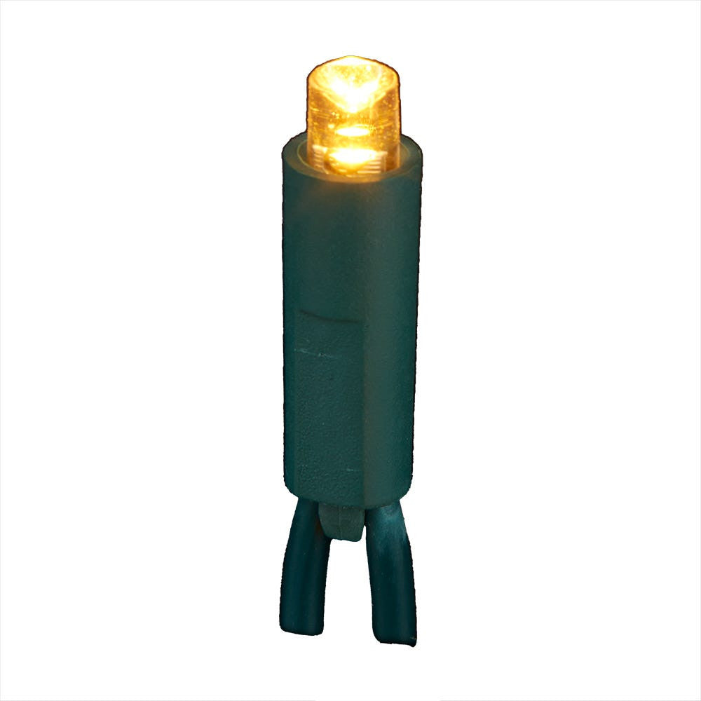 50-Light 5mm Classic White LED Green Wire Light Set
