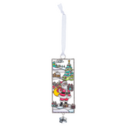 Santa's Gift Delivery Holiday Scene Ornament