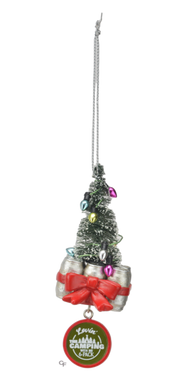 Camping with a Six Pack Ornament