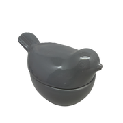 Bird Covered Candle Dish - Volcano