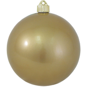 6" (150mm) Commercial Shatterproof Ball Ornament - Candy Gold
