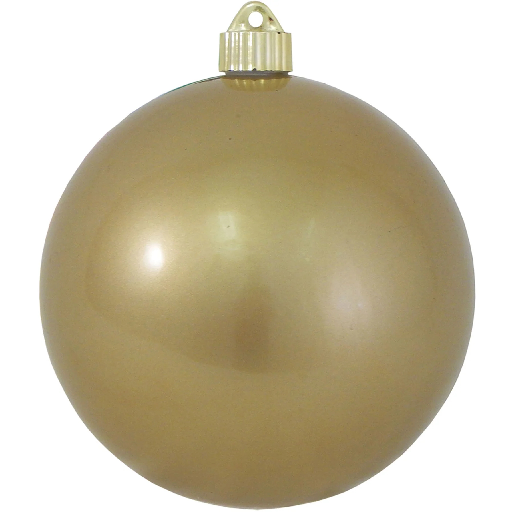 6" (150mm) Commercial Shatterproof Ball Ornament - Candy Gold
