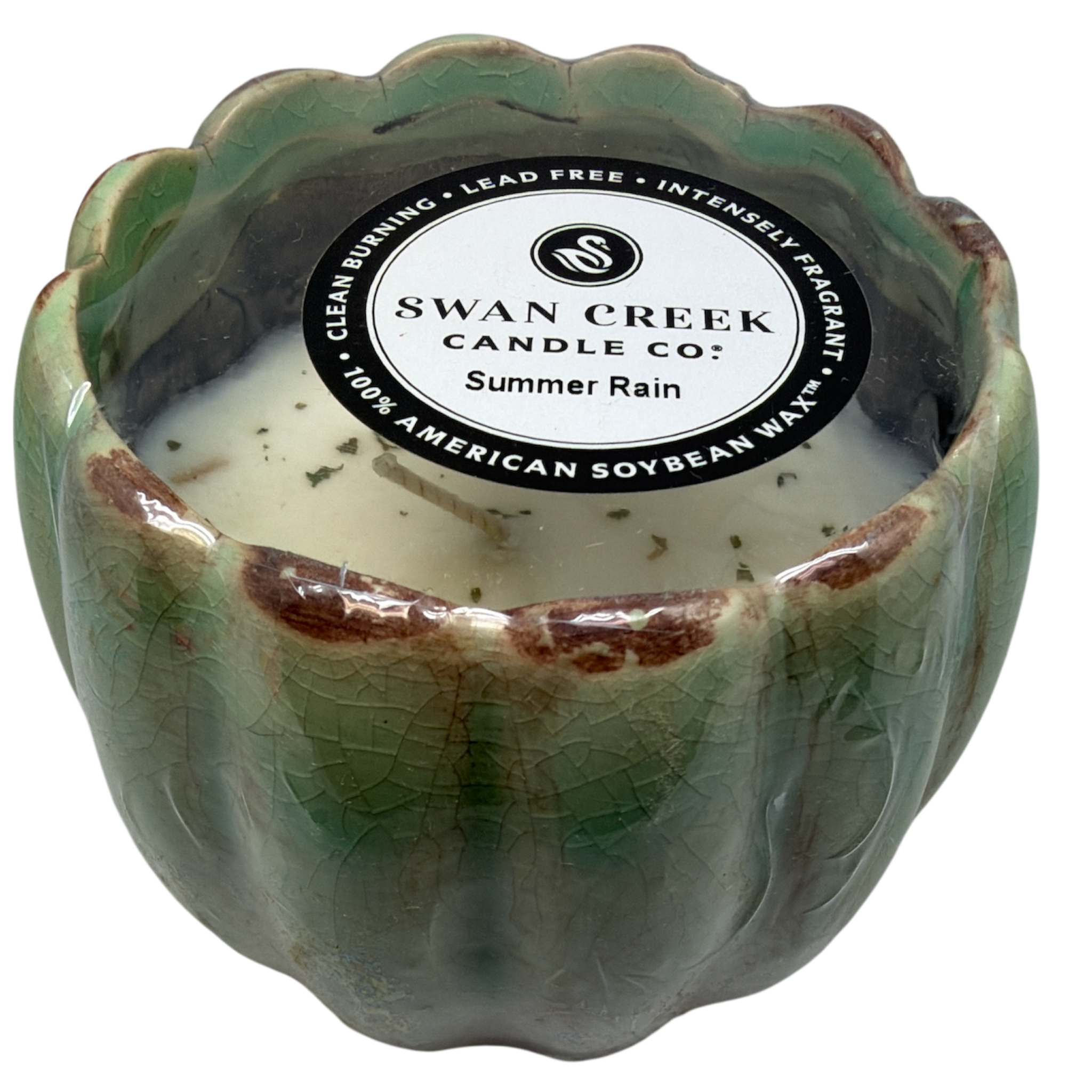 Small Petal Pot Soy Candle - Summer Rain