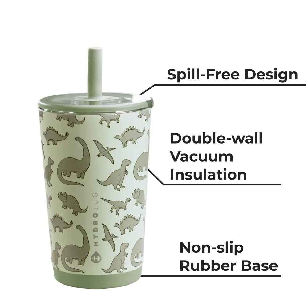 HydroJug 14 OZ Spill-Free Tumbler | Dinosaur
