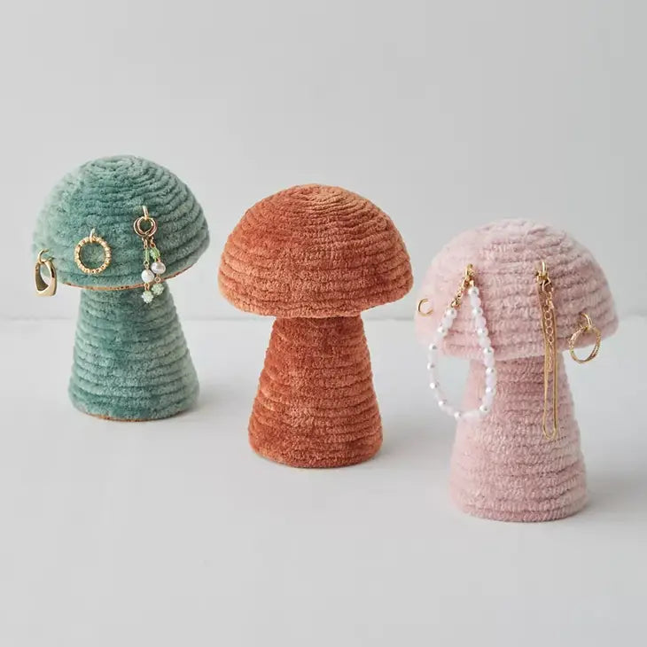 Mushroom Jewelry Holder Velvet