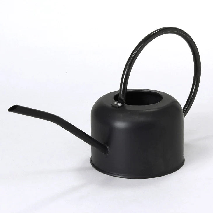 Litre Tin Watering Can Black 1L by Wild Lark