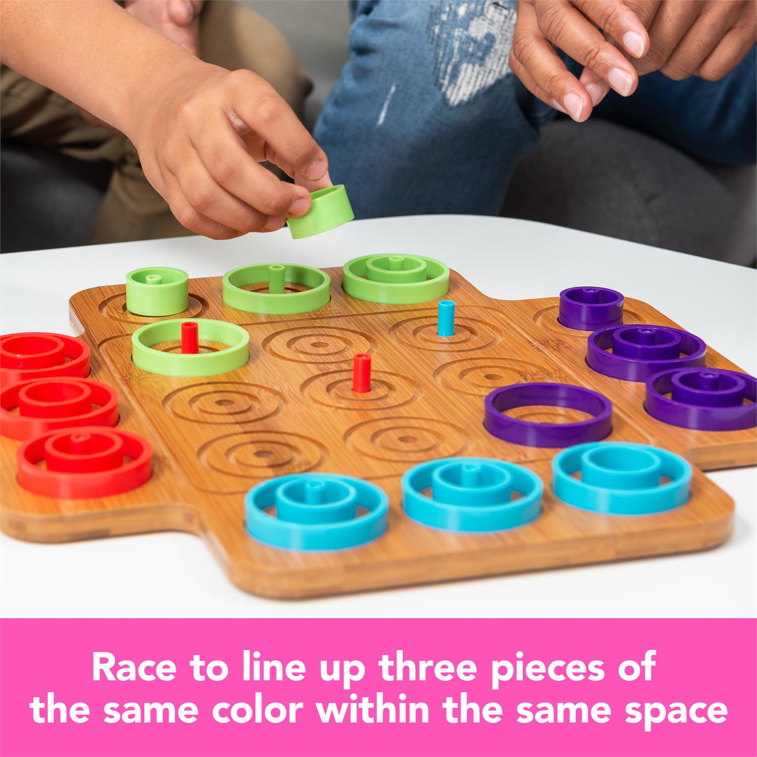 Game Otrio Wood Version - A Strategy Based Board Game by Homeportonline