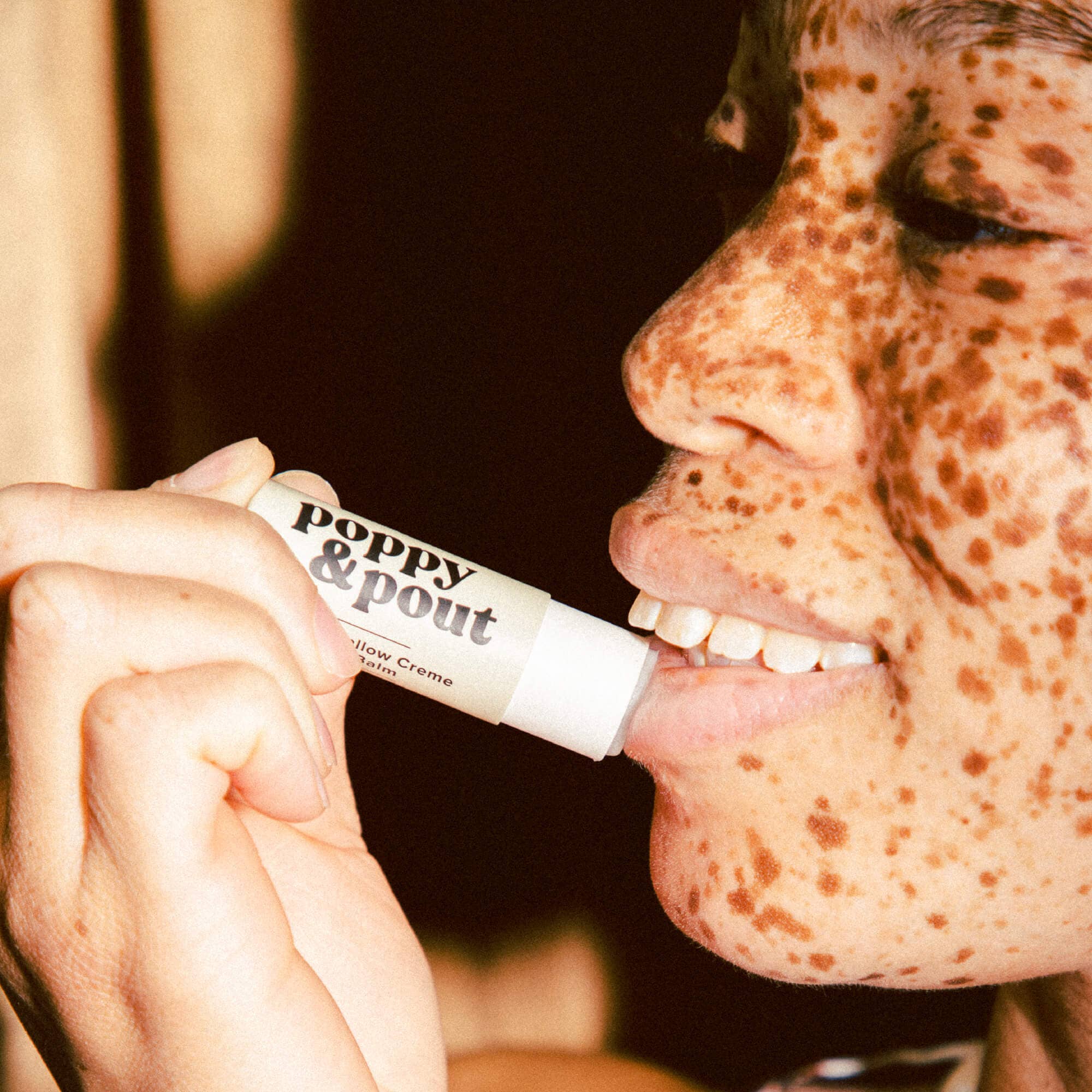 Poppy & Pout Lip Balm, Marshmallow Creme by Dear Lucy