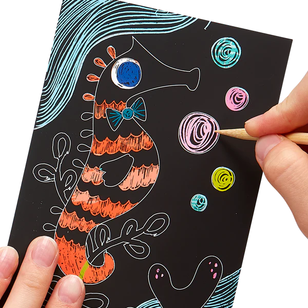 Scratch & Scribble Mini Art Kit Friendly Fish by Homeportonline