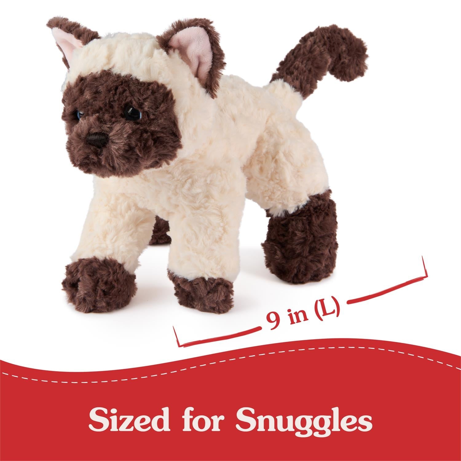 Plush Cat & Dog Collection Siamese Kitten Bootsie 9" by Homeportonline