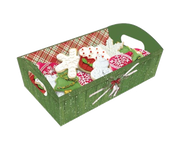 Cookie Tray With Cello Wrap - Winter Skates