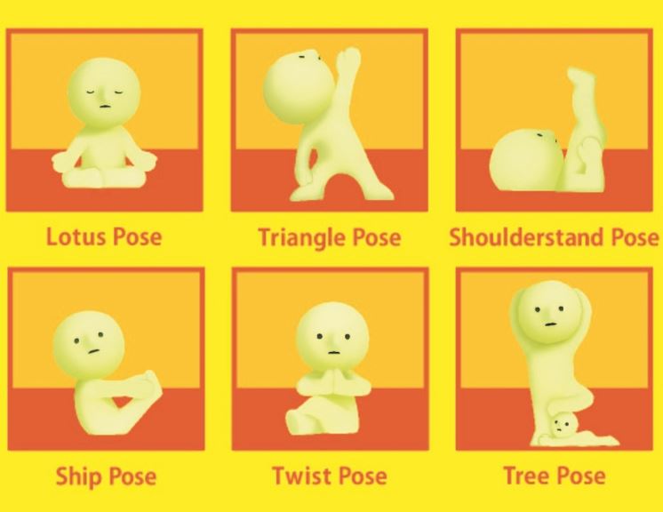 Blind Box Smiski Yoga Series (Sold Each) by Homeportonline
