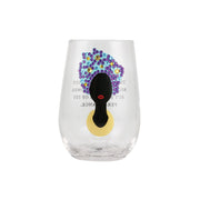 River Cuts Stemless Wine Glass