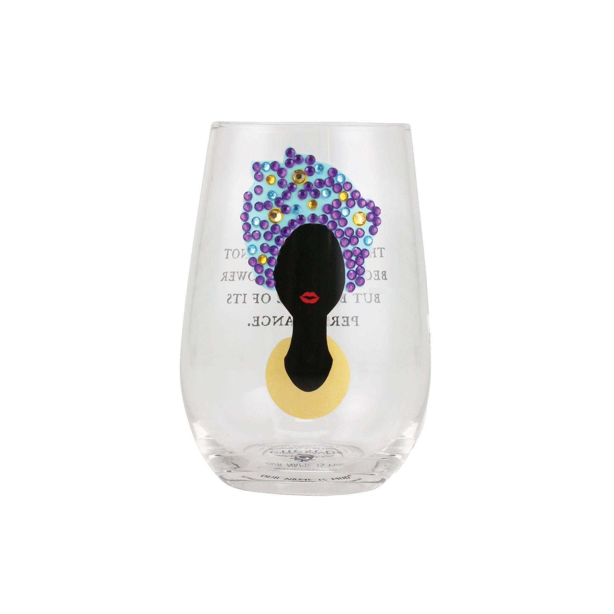 River Cuts Stemless Wine Glass