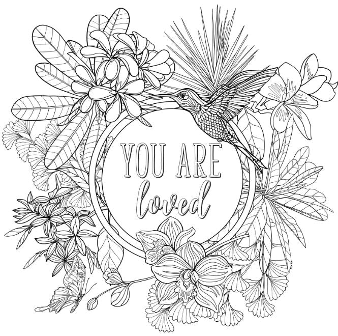 Artist's Adult Coloring Book Self Care by Homeportonline
