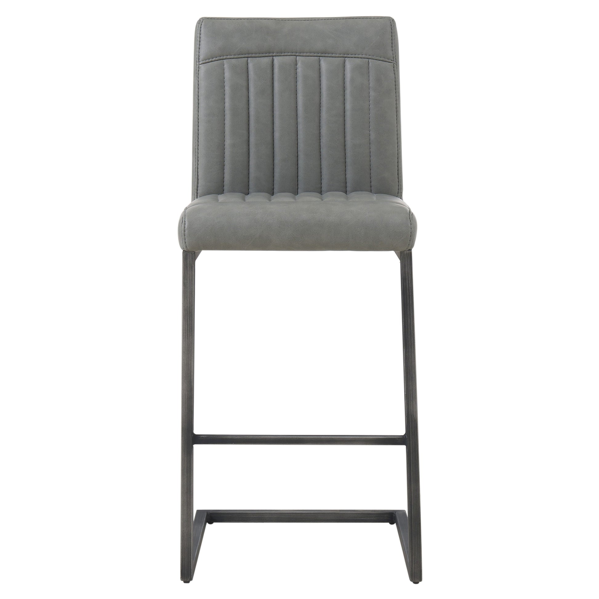 Ronan Polyurethane Counter Stool Antique Graphite Grey by Homeportonline