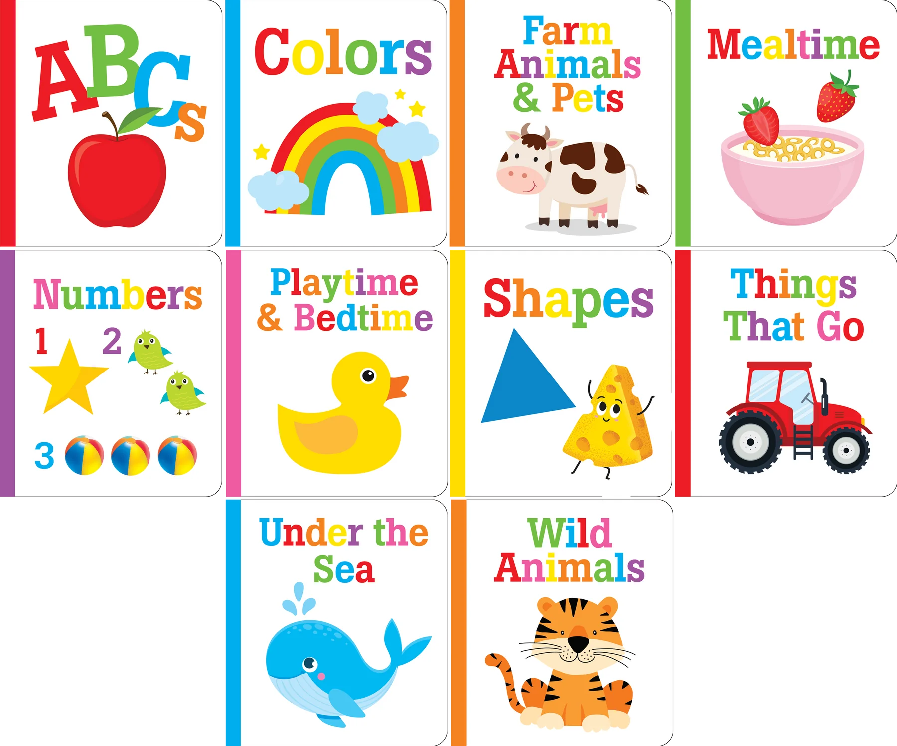 My Little Library Board Books 10 Book Set by Homeportonline