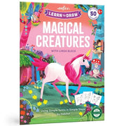 eeBoo: Learn to Draw - Magical Creatures - Drawing Guidebook  50+ Stickers  Themed Step-By-Step Lessons  Simple Forms In Simple Steps  Kids Ages 5+