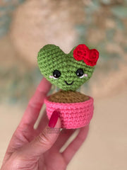 Crochet Heart Cactus