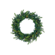 Lighted Fir Wreath - 24 Inch - Battery Operated