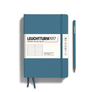 Notebooks - Medium (A5) Stone Blue Hardcover Dotted by Homeportonline
