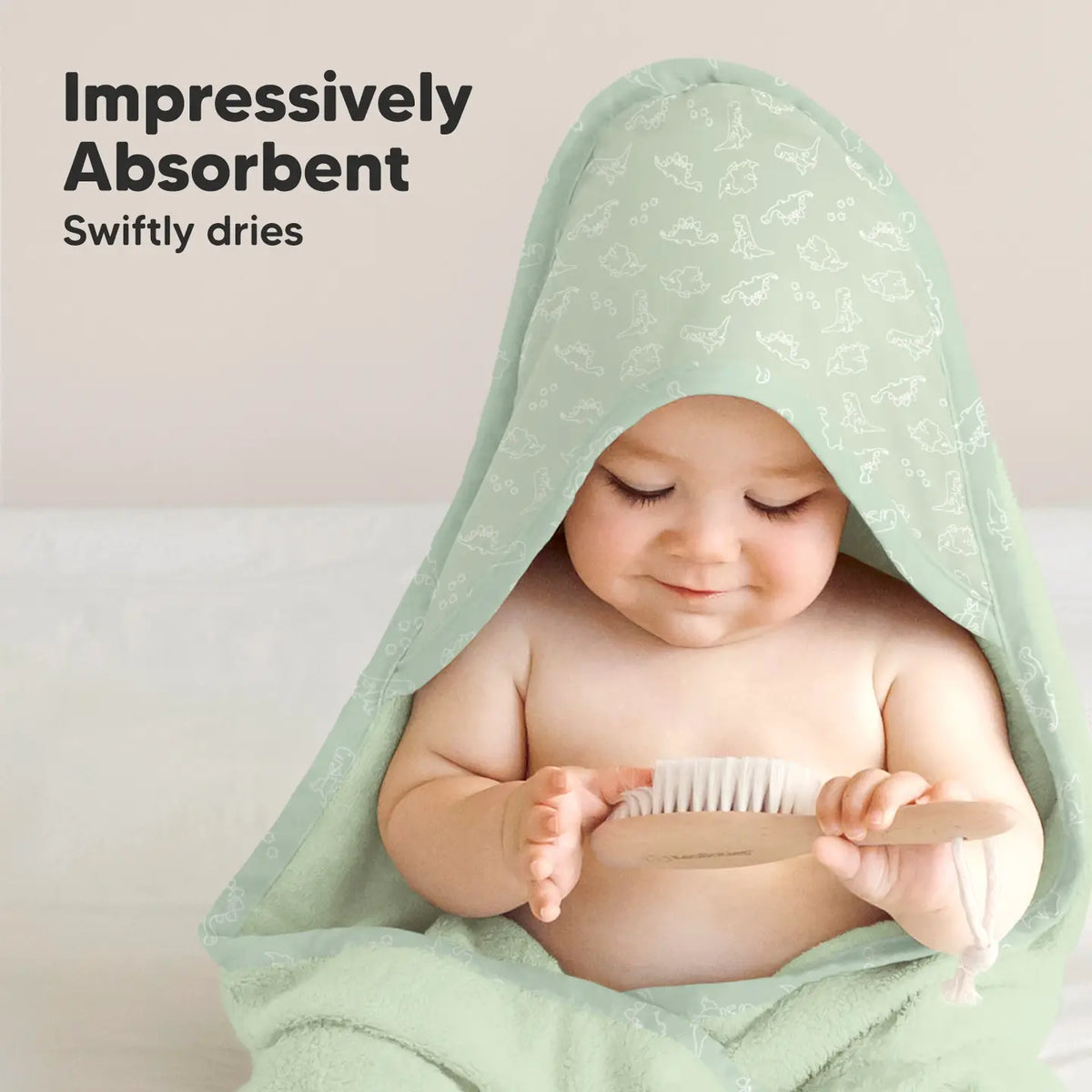 KeaBabies Luxe Baby Hooded Towel