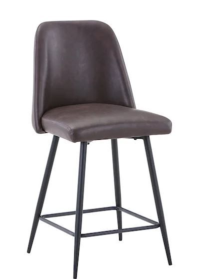Maddox Counter Stool Dark Brown by Homeportonline