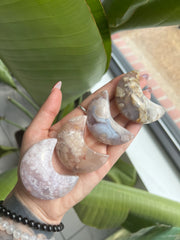 Flower Agate Crystal Moon