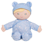Plush Baby Doll Sustainable Aster Dressed In A Blue Onesie by Homeportonline