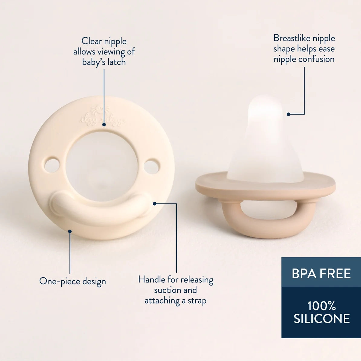 Latch & Soothe™ Breastlike Pacifier | Taupe