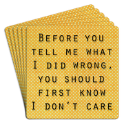 Bar Coaster | Before you tell me what I did wrong by Homeportonline