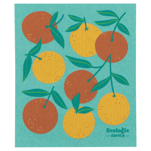 Oranges Swedish Sponge Cloth by Homeportonline