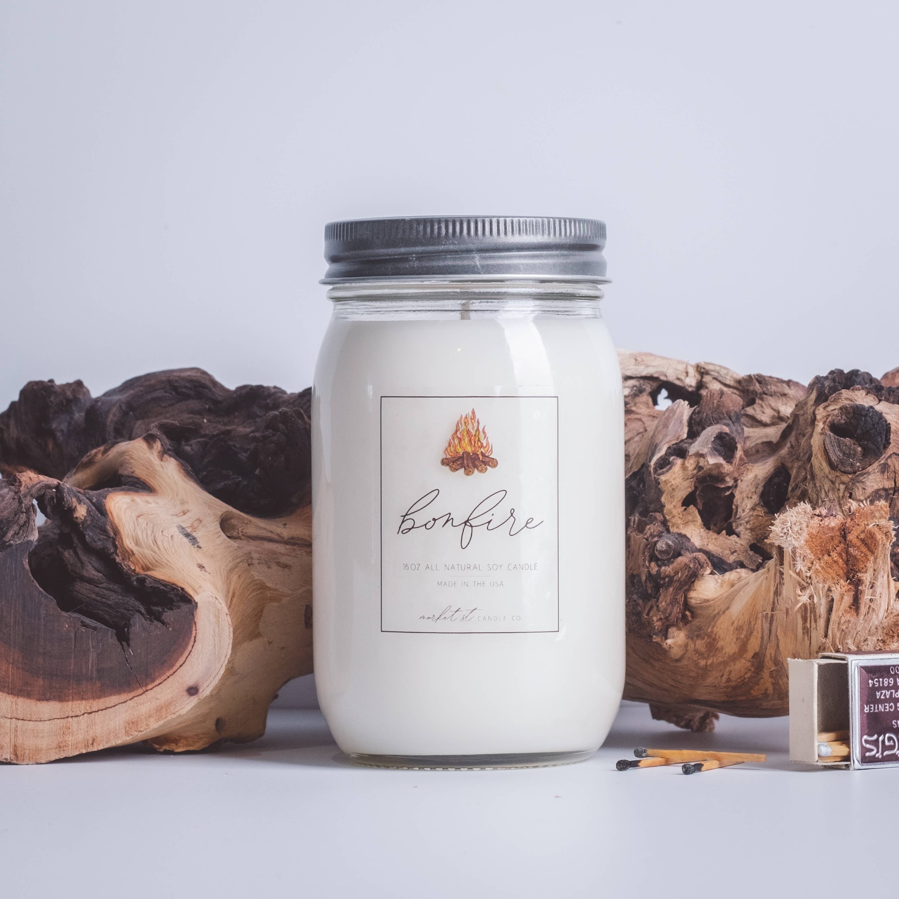 Soy Candle - 16oz - Bonfire by Homeportonline