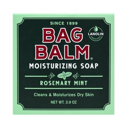 Vermont s Original Bag Balm Moisturizing Bar Soap  Rosemary Mint  3.9oz