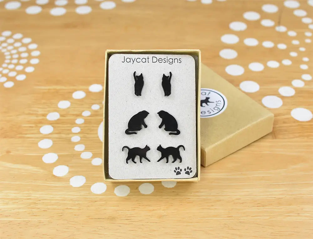 Cat Earrings Gift Set