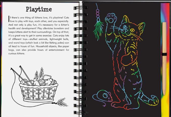 Scratch And Sketch Trace Along Activity Book Kittens by Homeportonline