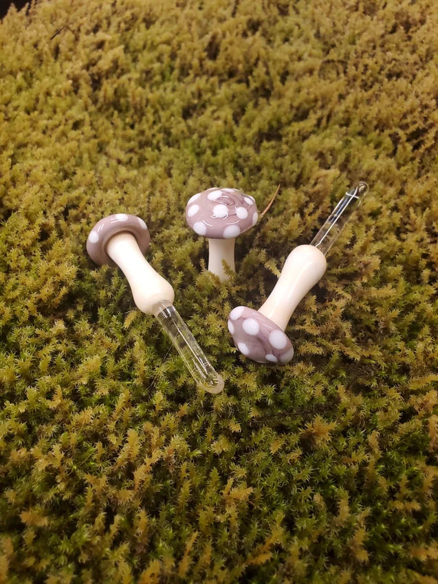 Mushroom Glass Plant Spike