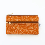 Terracotta Floral Pencil Pouch by Wild Lark