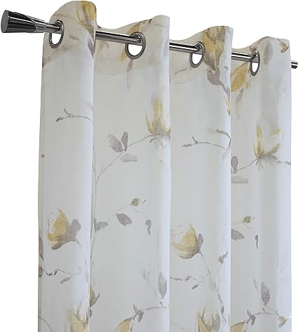 Symphony Grommet Panel 52" x 63" Yellow by Homeportonline