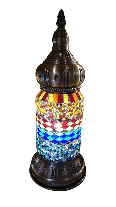 Mosaic Lamp Lantern 12" D by Homeportonline